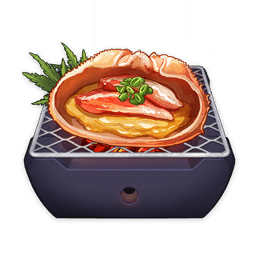 Crab Roe Kourayaki — What Would You Eat In Genshin? Genshin Impact Food Tier List option 45