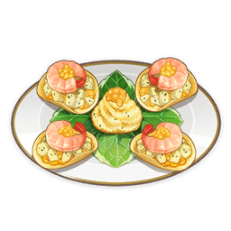 Crispy Potato Shrimp Platter — What Would You Eat In Genshin? Genshin Impact Food Tier List option 50