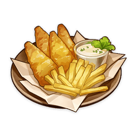 Fish And Chips — What Would You Eat In Genshin? Genshin Impact Food Tier List option 73