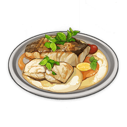 Fish With Cream Sauce — What Would You Eat In Genshin? Genshin Impact Food Tier List option 75