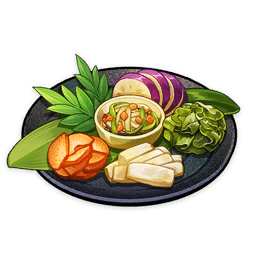 Five Pickled Treasures — What Would You Eat In Genshin? Genshin Impact Food Tier List option 77