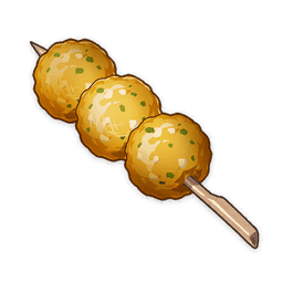 Fried Radish Balls — What Would You Eat In Genshin? Genshin Impact Food Tier List option 86
