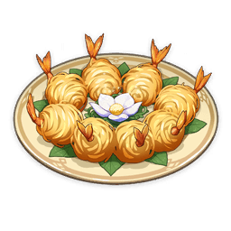 Golden Shrimp Balls — What Would You Eat In Genshin? Genshin Impact Food Tier List option 100