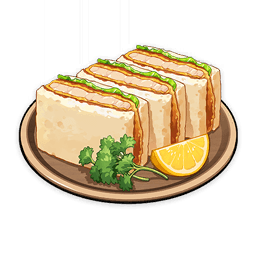 Katsu Sandwich — What Would You Eat In Genshin? Genshin Impact Food Tier List option 120