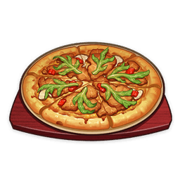 Meat Lovers Mushroom Pizza — What Would You Eat In Genshin? Genshin Impact Food Tier List option 130
