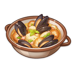 Poisson Seafood Soup — What Would You Eat In Genshin? Genshin Impact Food Tier List option 165