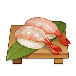 Sweet Shrimp Sushi — What Would You Eat In Genshin? Genshin Impact Food Tier List option 229