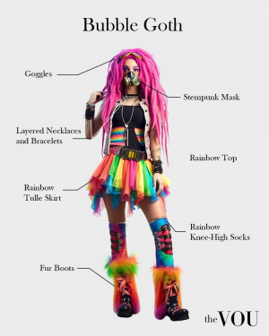 Bubble Outfit 01 — goth types option 1