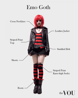 Emo Goth Outfit 02 — goth types option 7