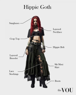 Hippie Goth Outfit 01 — goth types option 11
