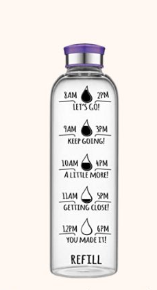 Water Bottle With Time Increments — ADHD/Autism gifts option 63