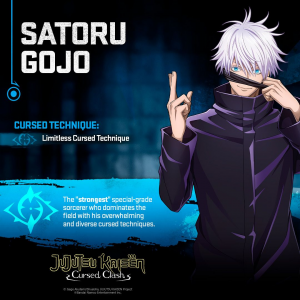 Jjkccsocialcharacterssatoru1080x1080 — Jujutsu Kaisen Cursed Clash option 9