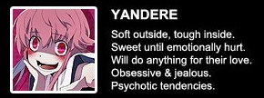 Yandere — Anime Girl Archetypes option 24