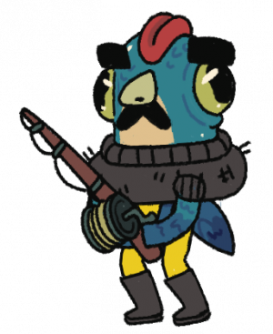 Fisherman — Which cult of the lamb character drinks the most. option 8