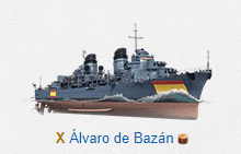 Alvaro De Bazan — World of Warships TX DDs option 1