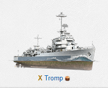 Tromp — World of Warships TX DDs option 20