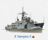 Vampire Ii — World of Warships TX DDs option 21