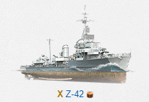 Z 42 — World of Warships TX DDs option 23
