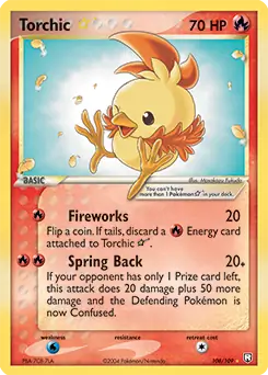 1 Torchik Star Team Rocket Returns — Gold Star Pokémon Cards option 1
