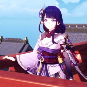Raiden Shogun — genshin impact characters in school (4.7) option 58