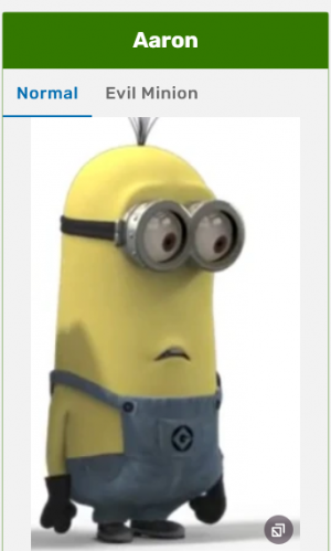 Aaron — Minions Tierlist option 1