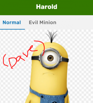 Haroldpng — Minions Tierlist option 71