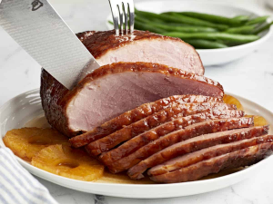 Baked Ham Slice — Thanksgiving Foods option 3