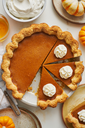 Bourbon Pumpkin Pie 111 — Thanksgiving Foods option 4