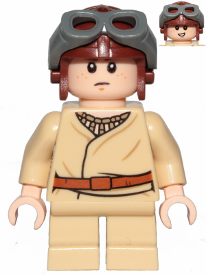 Zzzzz 1727478080anakin Skywalker Short Legs Reddish Brown Aviator Cap — Lego Star Wars Minifigures option 28