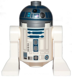 Zzzzz 1727478083astromech Droid R2 D2 Flat Silver Head Dark Pink Dots And Large Receptor — Lego Star Wars Minifigures option 65
