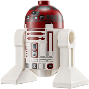 Zzzzz 1727478083astromech Droid R4 P17 Silver Band Around Dome Dark Bluish Gray Rectangles — Lego Star Wars Minifigures option 84