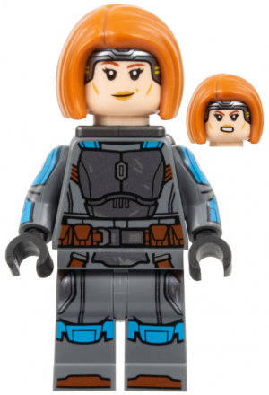 Zzzzz 1727478087bo Katan Kryze Printed Arms Dark Orange Hair — Lego Star Wars Minifigures option 134