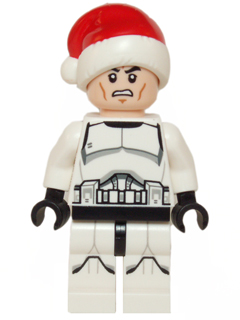 Zzzzz 1727478138clone Trooper Printed Legs Santa Hat Scowl — Lego Star Wars Minifigures option 208