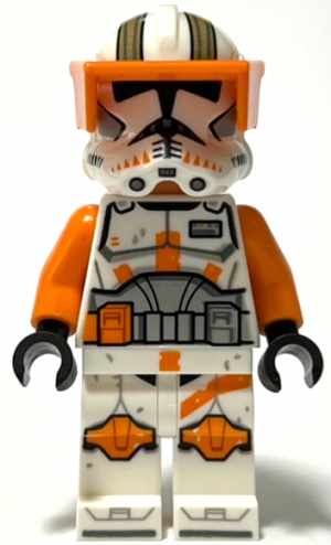 Zzzzz 1727478139clone Trooper Commander Cody 212th Attack Battalion Phase 2 Orange Visor Nougat Head Helmet With Holes Printed Legs — Lego Star Wars Minifigures option 224