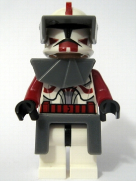 Zzzzz 1727478139clone Trooper Commander Fox Coruscant Guard Phase 1 Dark Bluish Gray Visor Pauldron And Kama Large Eyes — Lego Star Wars Minifigures option 225