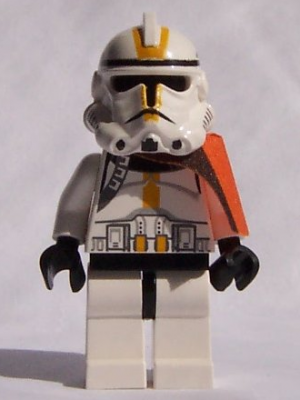 Zzzzz 1727478140clone Trooper 327th Star Corps Phase 2 Orange Cloth Pauldron Black Head — Lego Star Wars Minifigures option 240