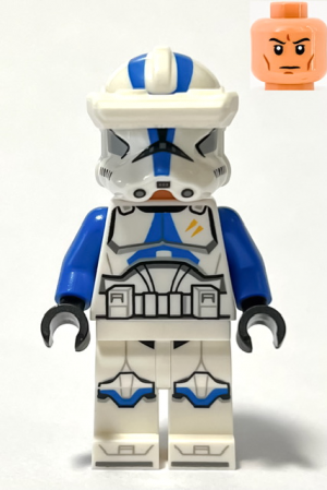 Zzzzz 1727478140clone Trooper Specialist 501st Legion Phase 2 Blue Arms Macrobinoculars Nougat Head Helmet With Holes — Lego Star Wars Minifigures option 248