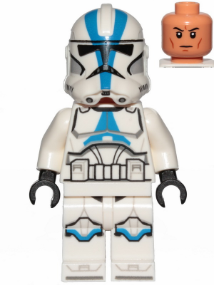 Zzzzz 1727478141clone Trooper 501st Legion Phase 2 White Arms Nougat Head — Lego Star Wars Minifigures option 255
