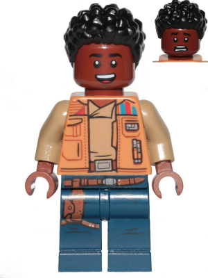 Zzzzz 1727478190finn Medium Nougat Jacket Dark Blue Legs With Holster — Lego Star Wars Minifigures option 348