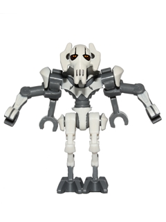 Zzzzz 1727478192general Grievous Bent Legs White Armor — Lego Star Wars Minifigures option 386