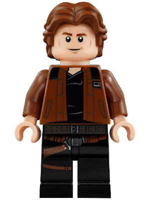 Zzzzz 1727478262han Solo Black Legs With Holster Pattern Brown Jacket With Black Shoulders — Lego Star Wars Minifigures option 433