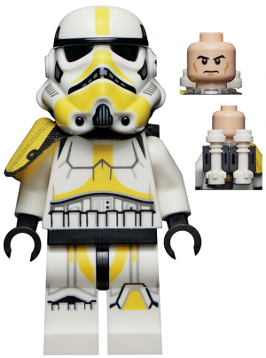 Zzzzz 1727478263imperial Artillery Stormtrooper Male Light Nougat Head Cheek Lines — Lego Star Wars Minifigures option 455