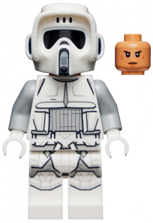 Zzzzz 1727478266imperial Scout Trooper Hoth Female Dual Molded Helmet Nougat Head Smirk — Lego Star Wars Minifigures option 487