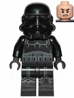 Zzzzz 1727478266imperial Shadow Trooper Male Dual Molded Helmet Light Nougat Head Scowl — Lego Star Wars Minifigures option 490