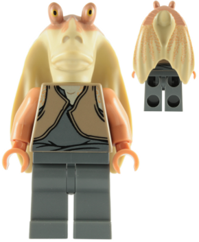 Zzzzz 1727478267jar Jar Binks Printed Head — Lego Star Wars Minifigures option 513