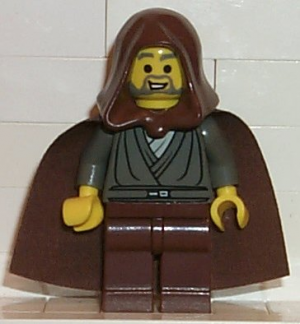 Zzzzz 1727478267jedi Knight Jedi Bob Dark Gray Tunic Brown Hood — Lego Star Wars Minifigures option 519