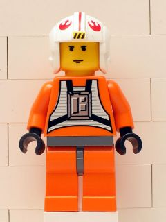 Zzzzz 1727478422luke Skywalker Pilot With Dark Bluish Gray Hips — Lego Star Wars Minifigures option 590