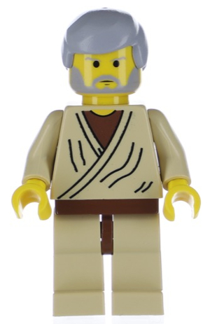 Zzzzz 1727478429obi Wan Kenobi Old With Light Bluish Gray Hair — Lego Star Wars Minifigures option 669