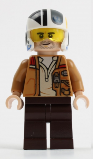Zzzzz 1727478487poe Dameron Medium Nougat Jacket Helmet — Lego Star Wars Minifigures option 697
