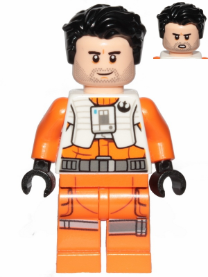 Zzzzz 1727478487poe Dameron Pilot Jumpsuit Without Belts And Pipe Hair — Lego Star Wars Minifigures option 699